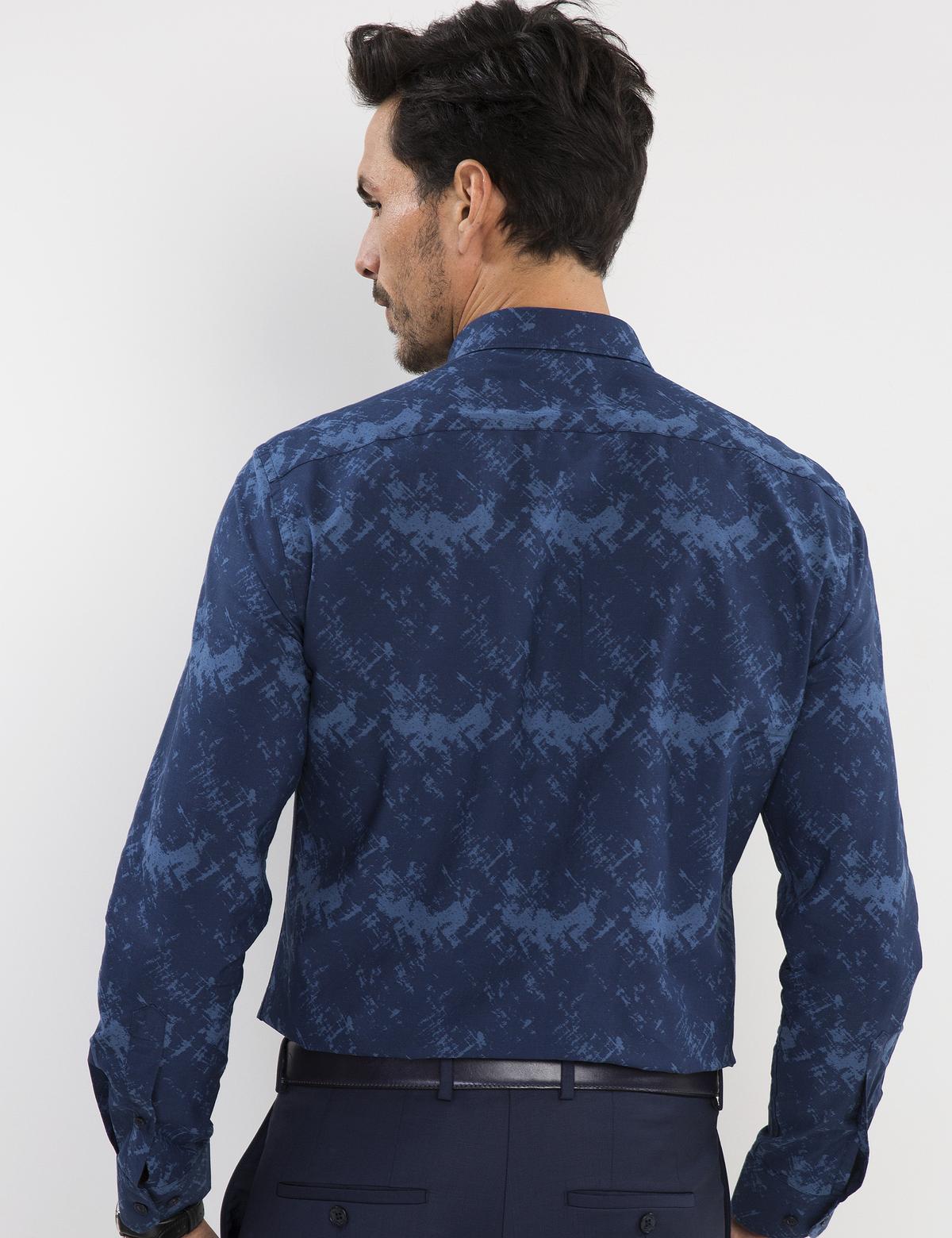 Lacivert Slim Fit Gömlek - 50194915026