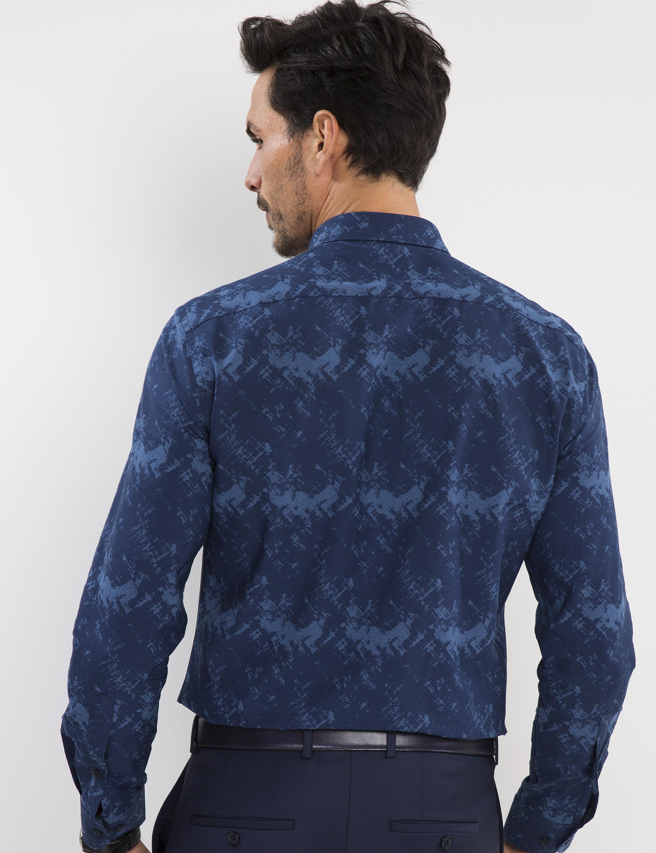 Lacivert Slim Fit Gömlek