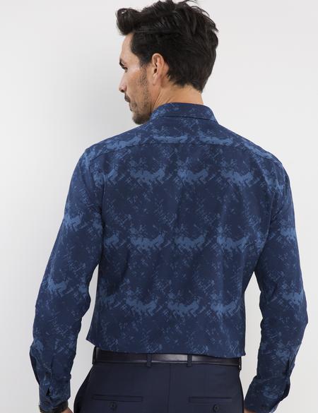 Lacivert Slim Fit Gömlek - 50194915026