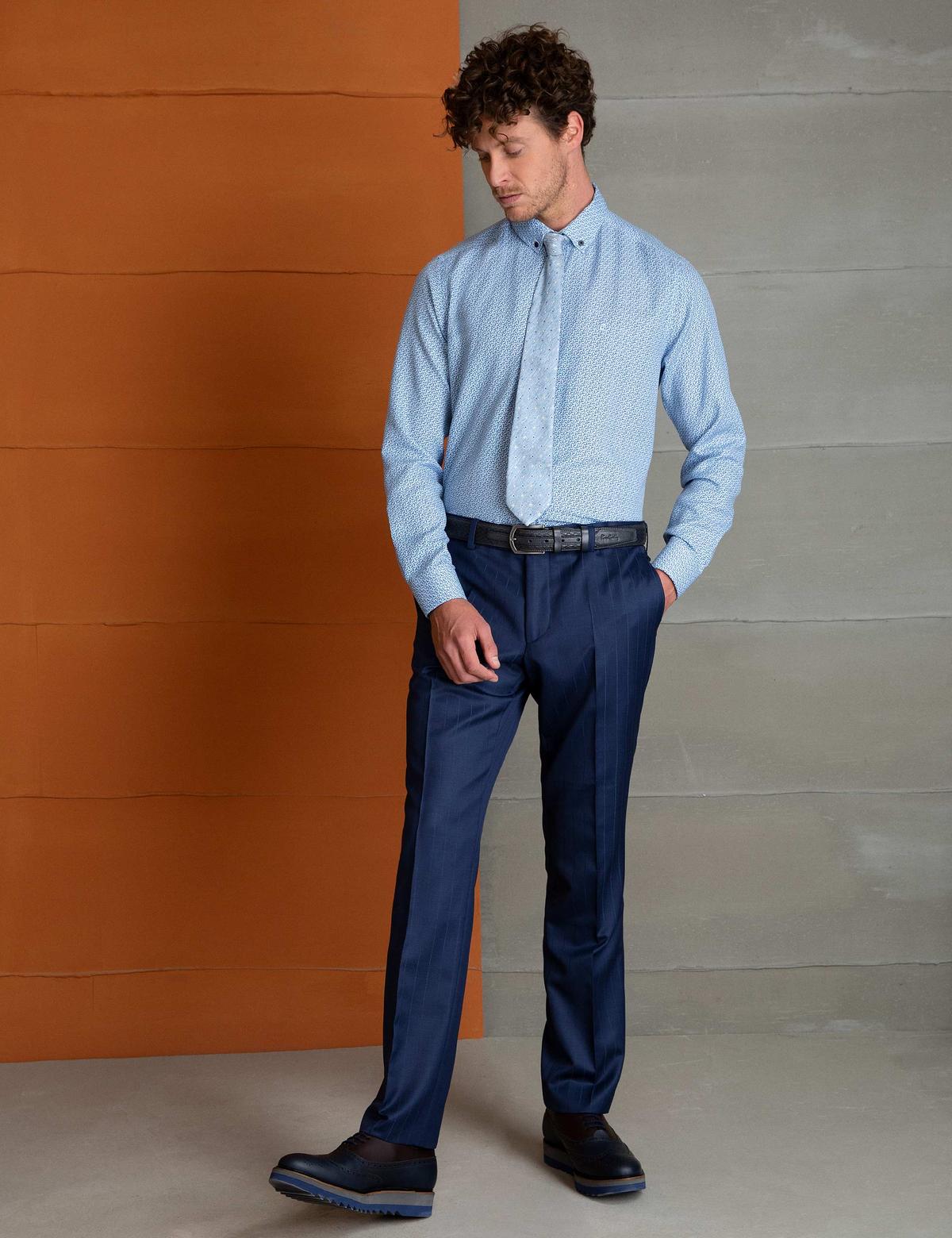 Mavi Slim Fit Gömlek