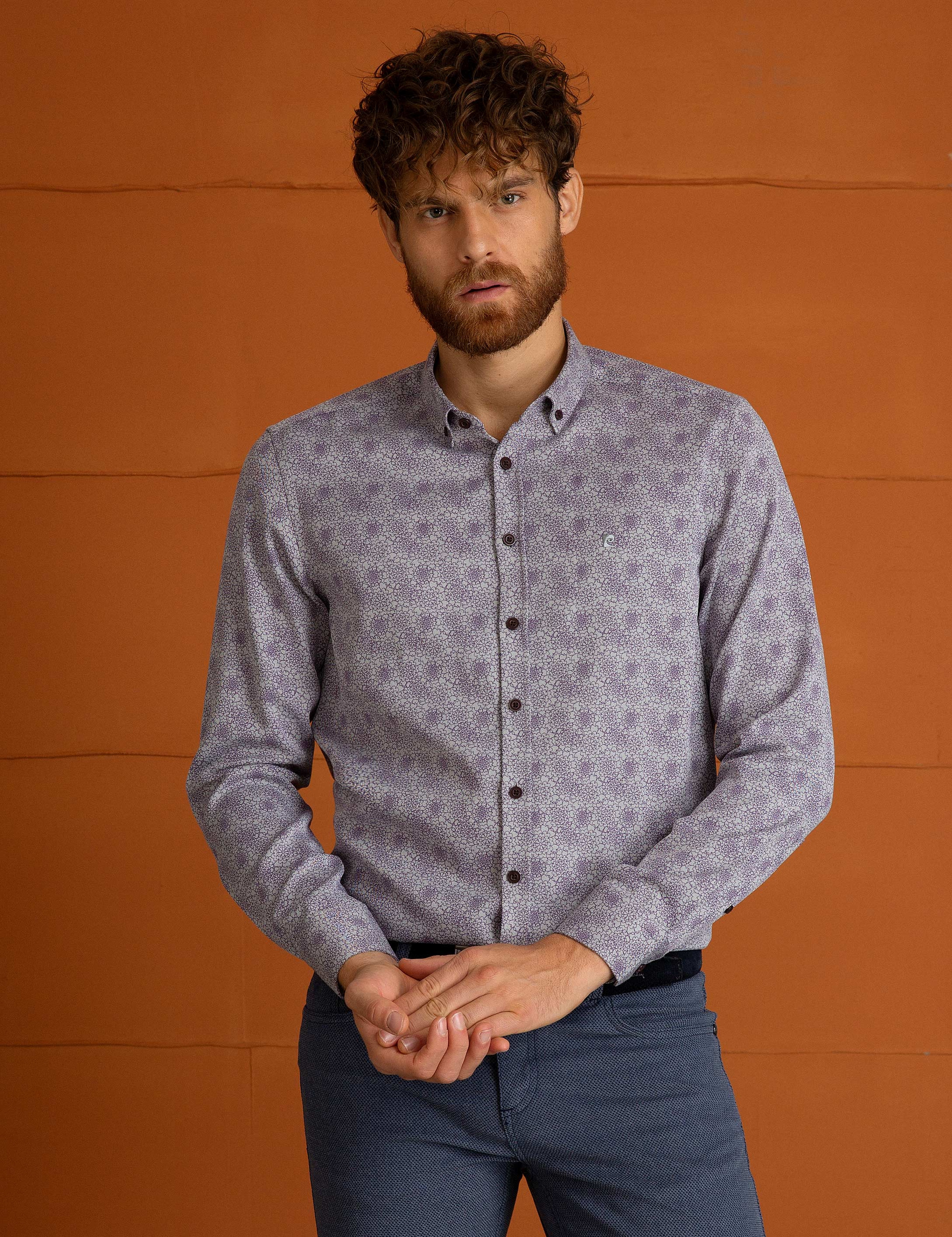 Fuşya Slim Fit Gömlek - Image 2