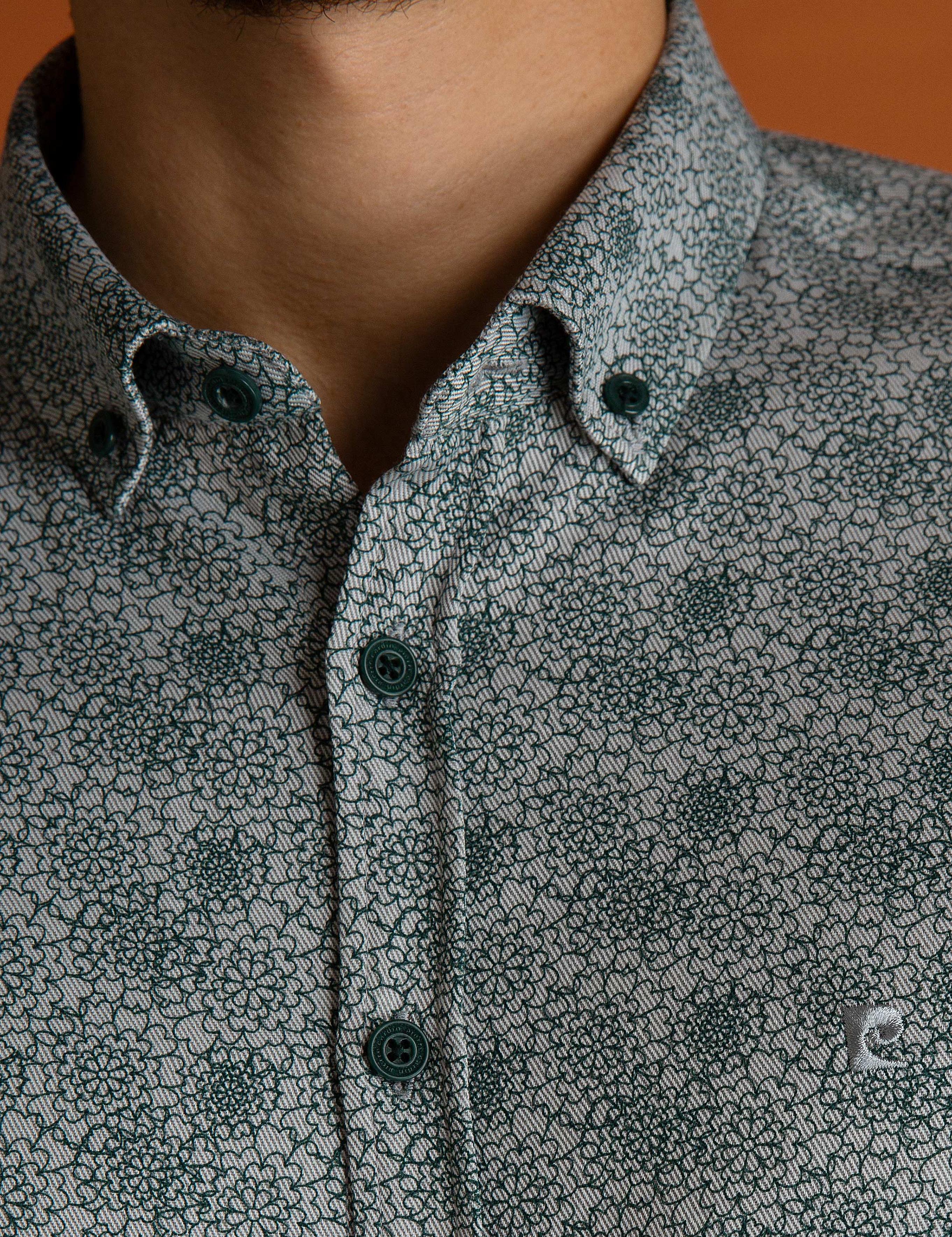 Yeşil Slim Fit Gömlek