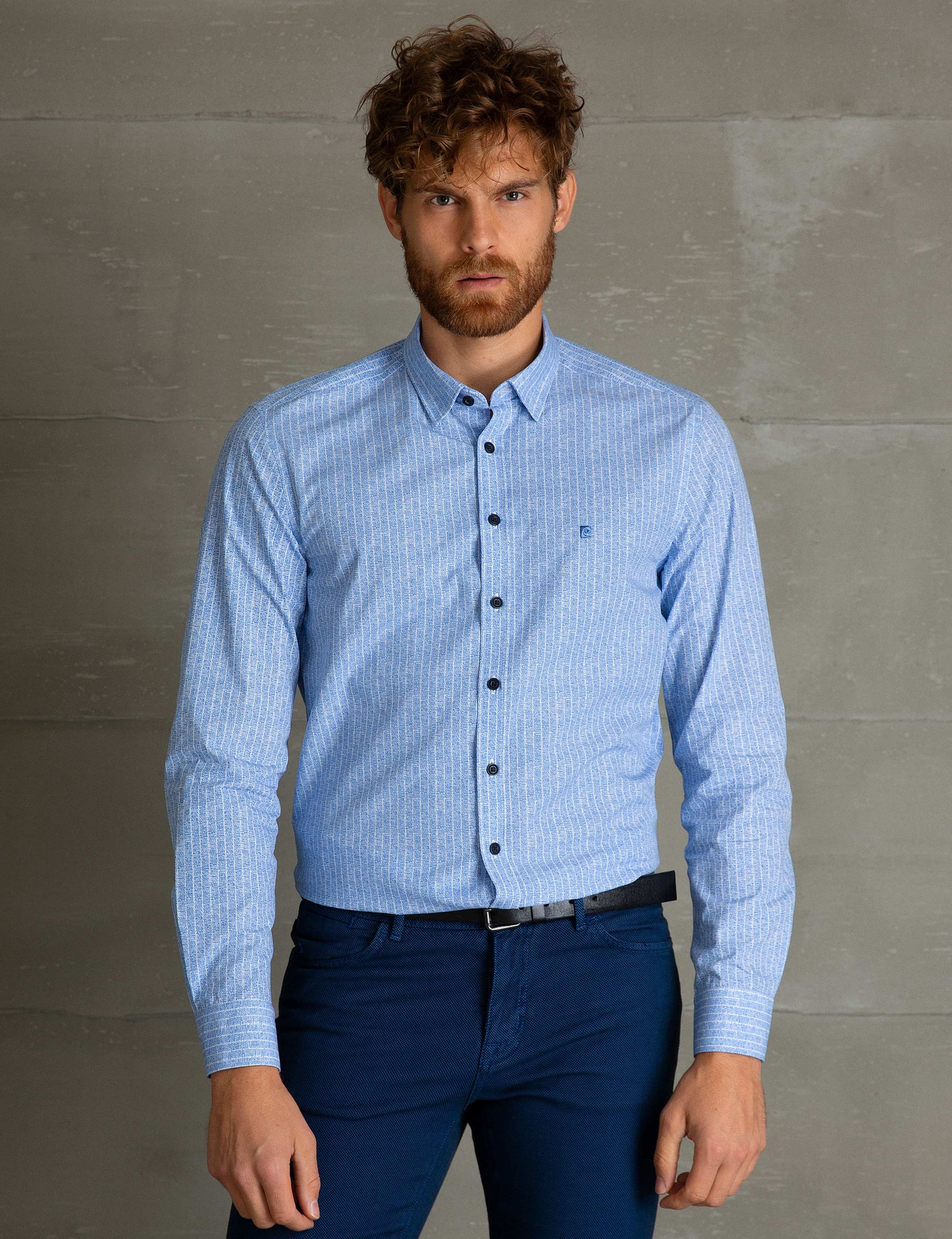 Mavi Slim Fit Gömlek