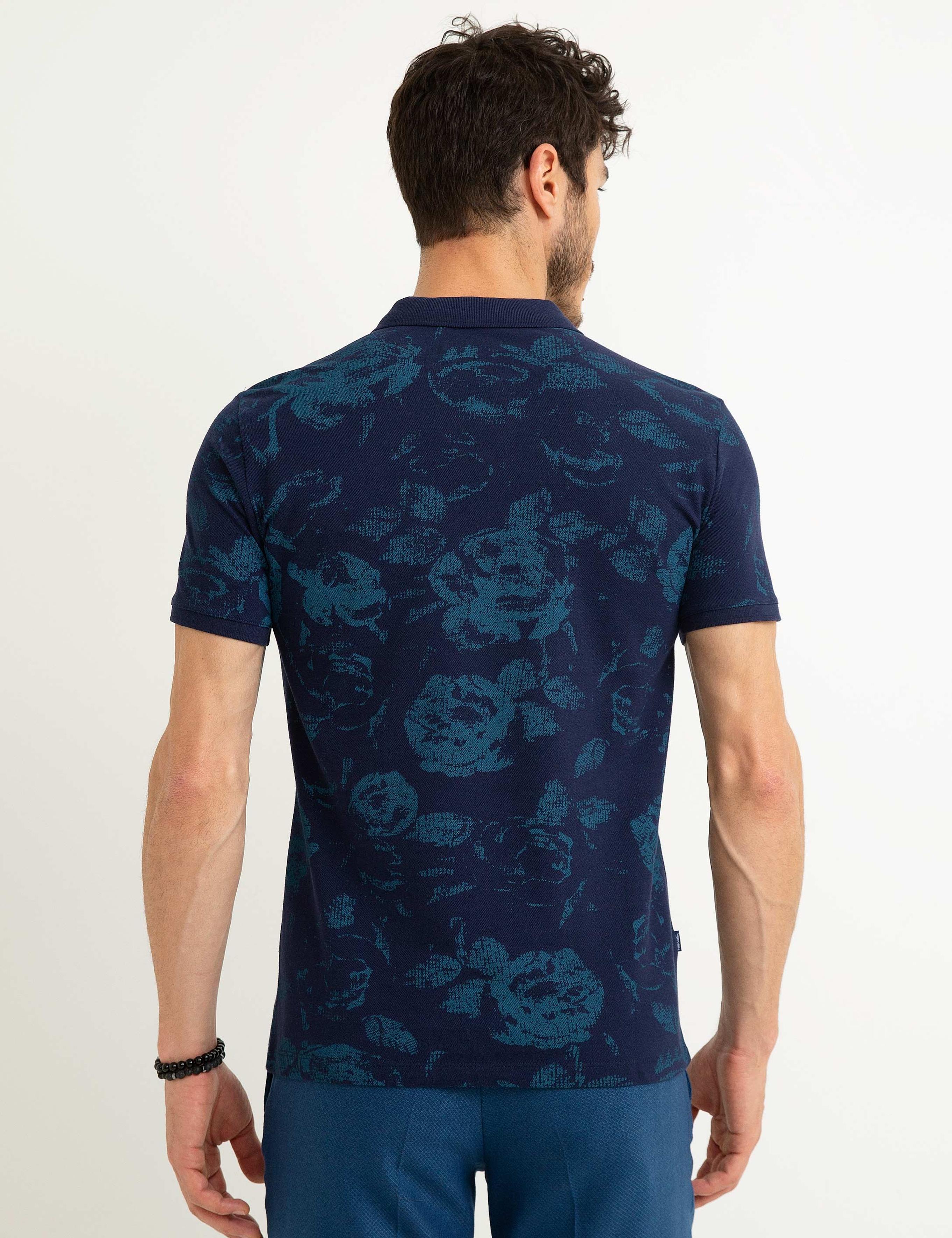 Lacivert Slim Fit T-Shirt