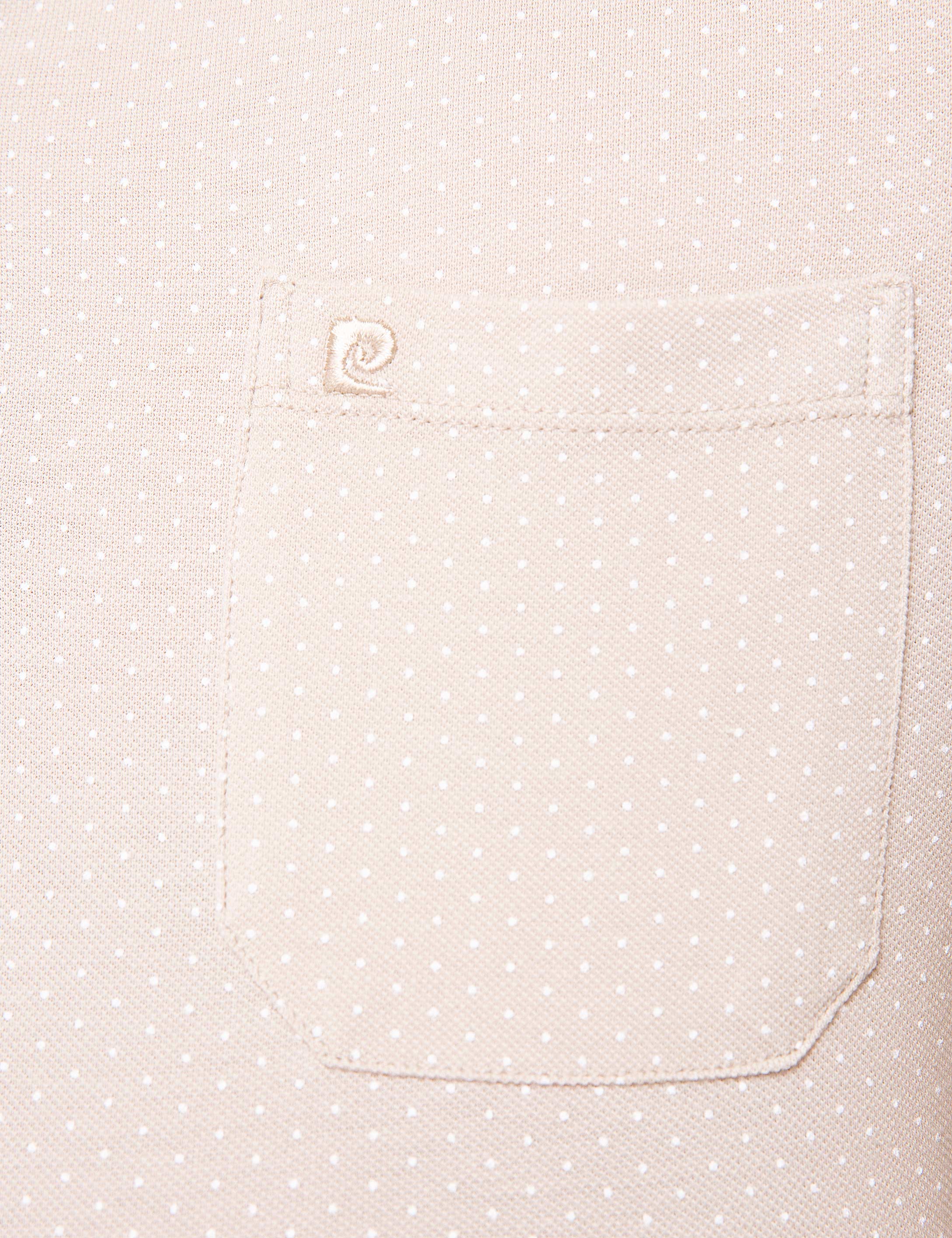 Bej Slim Fit Polo Yaka T-Shirt