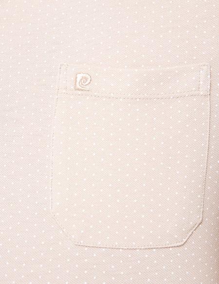 Bej Slim Fit Polo Yaka T-Shirt - 50195155158