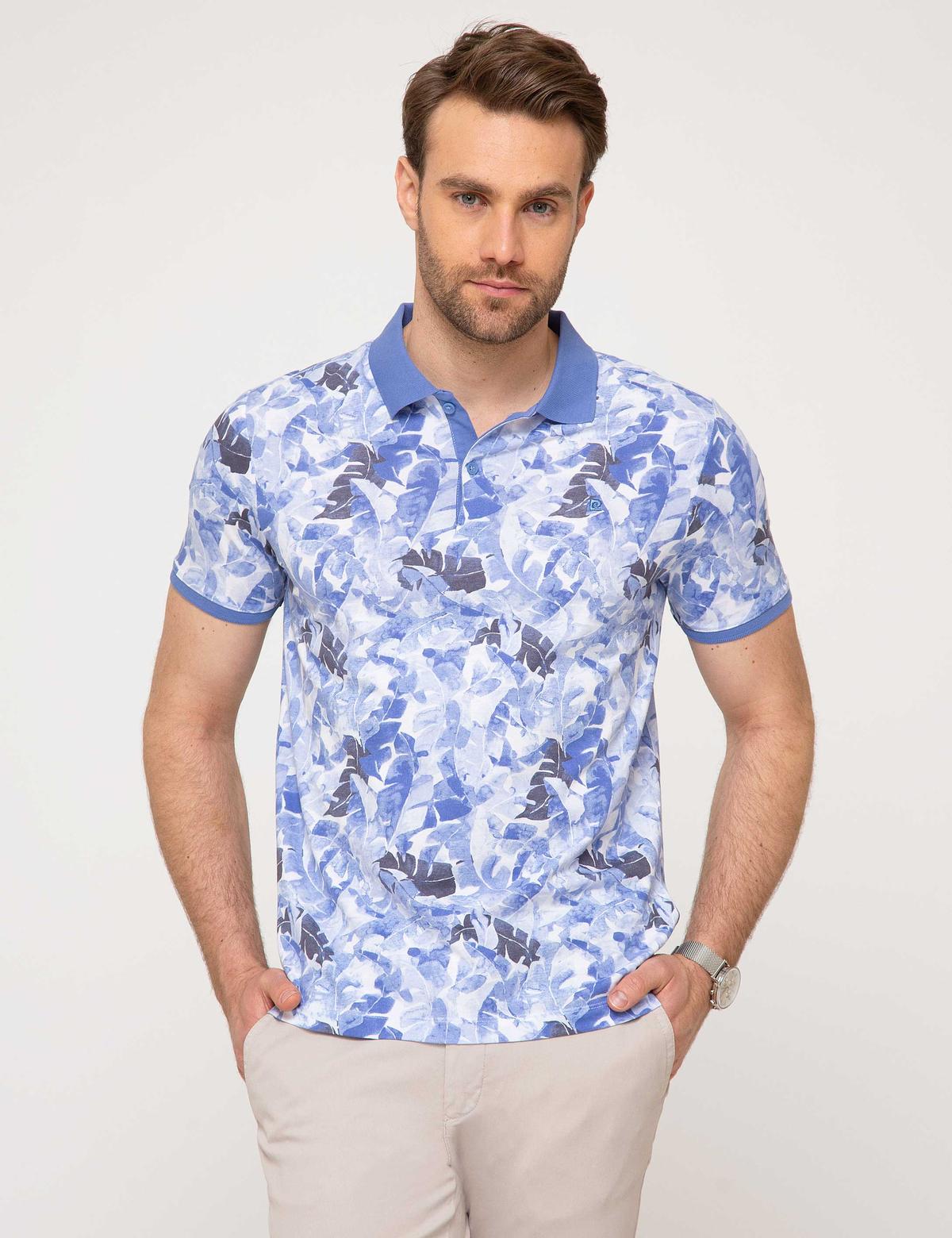 Koyu Mavi Slim Fit Tişört - 50195167160