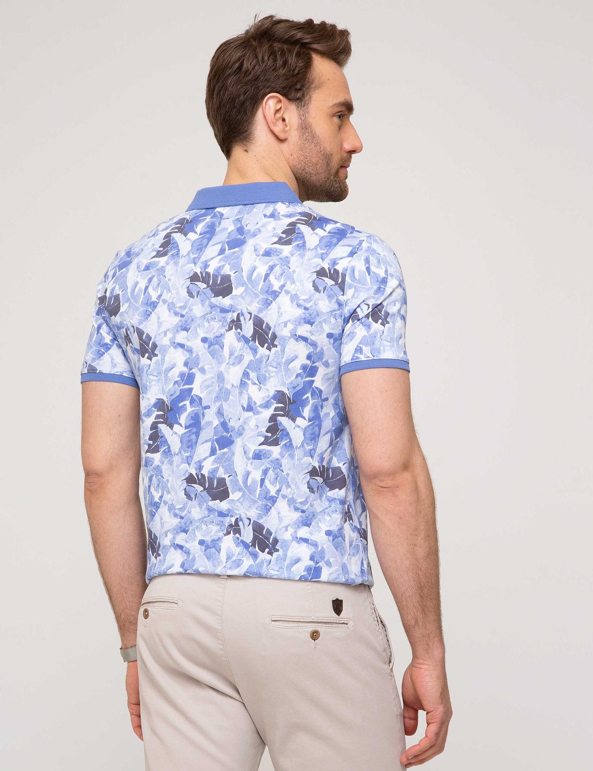 Koyu Mavi Slim Fit Tişört - 50195167160