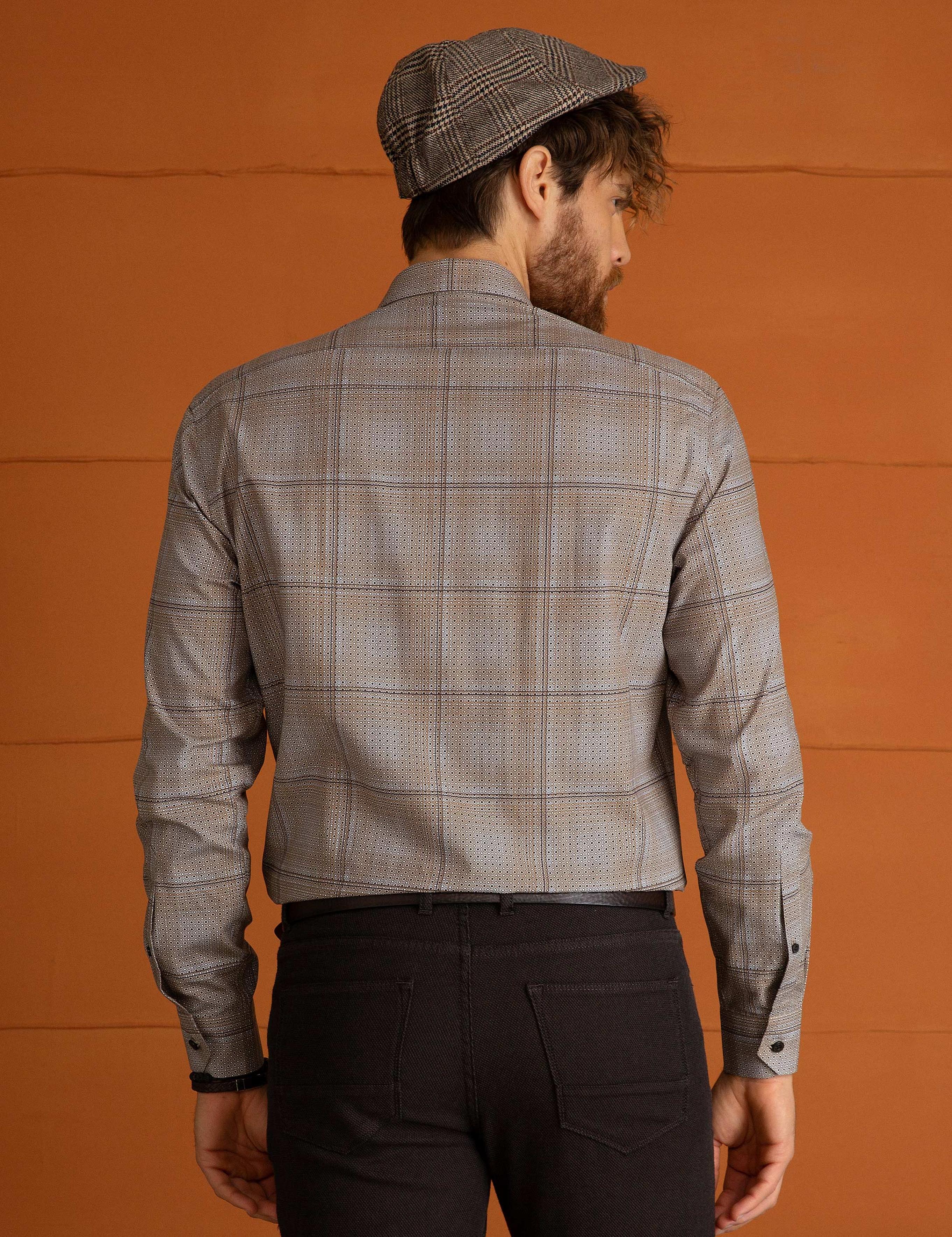 Bej Regular Fit Gömlek