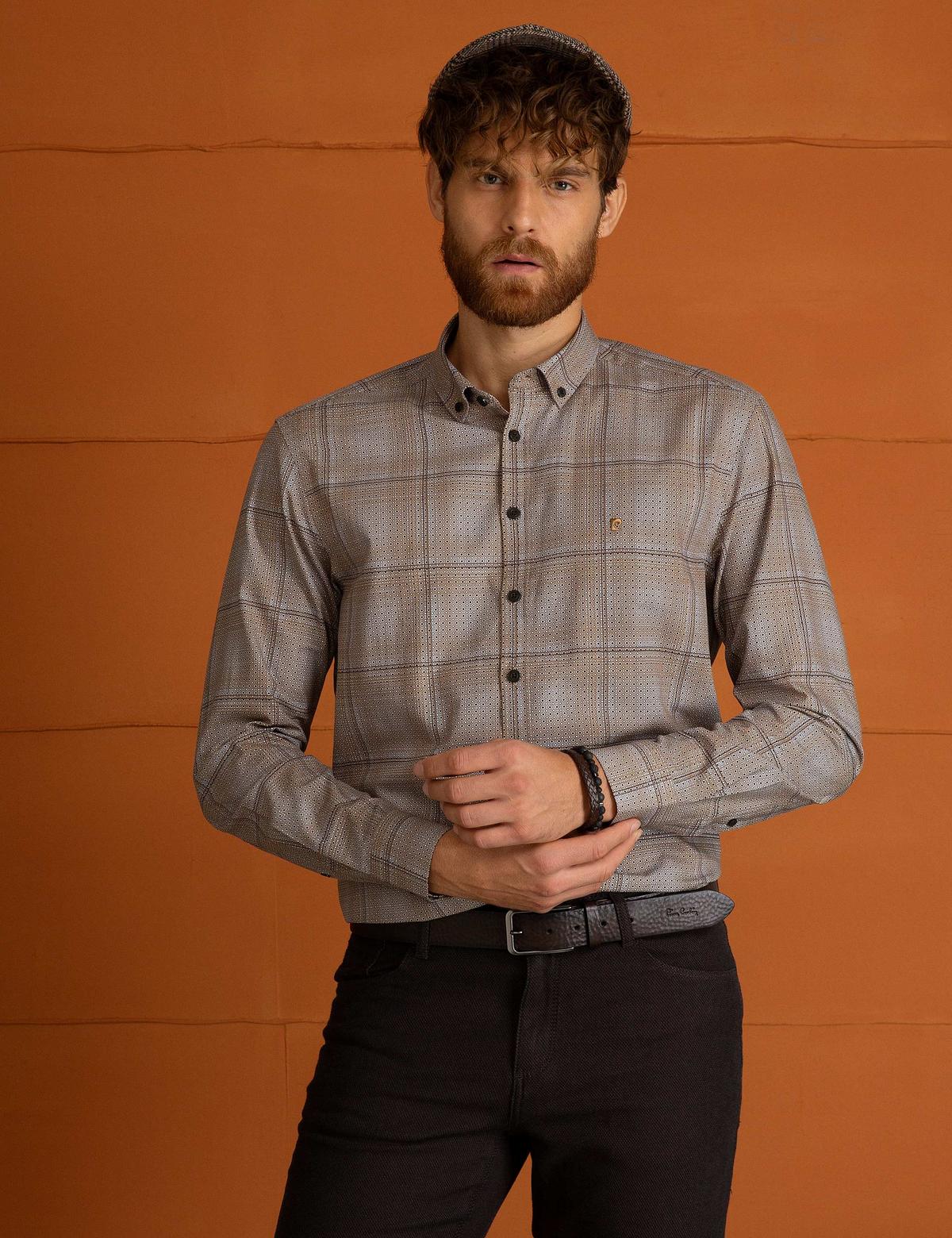 Bej Regular Fit Gömlek - 50195173020