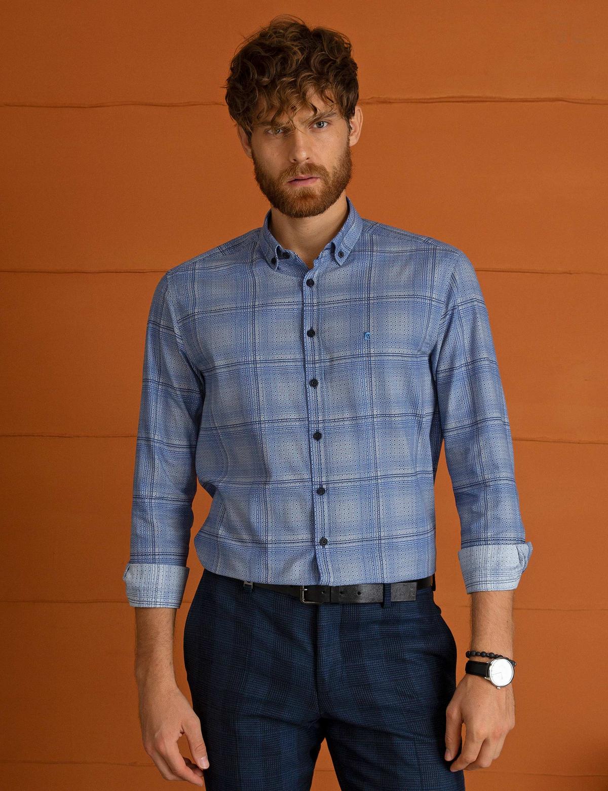 Mavi Regular Fit Uzun Kollu Gömlek - 50195173034