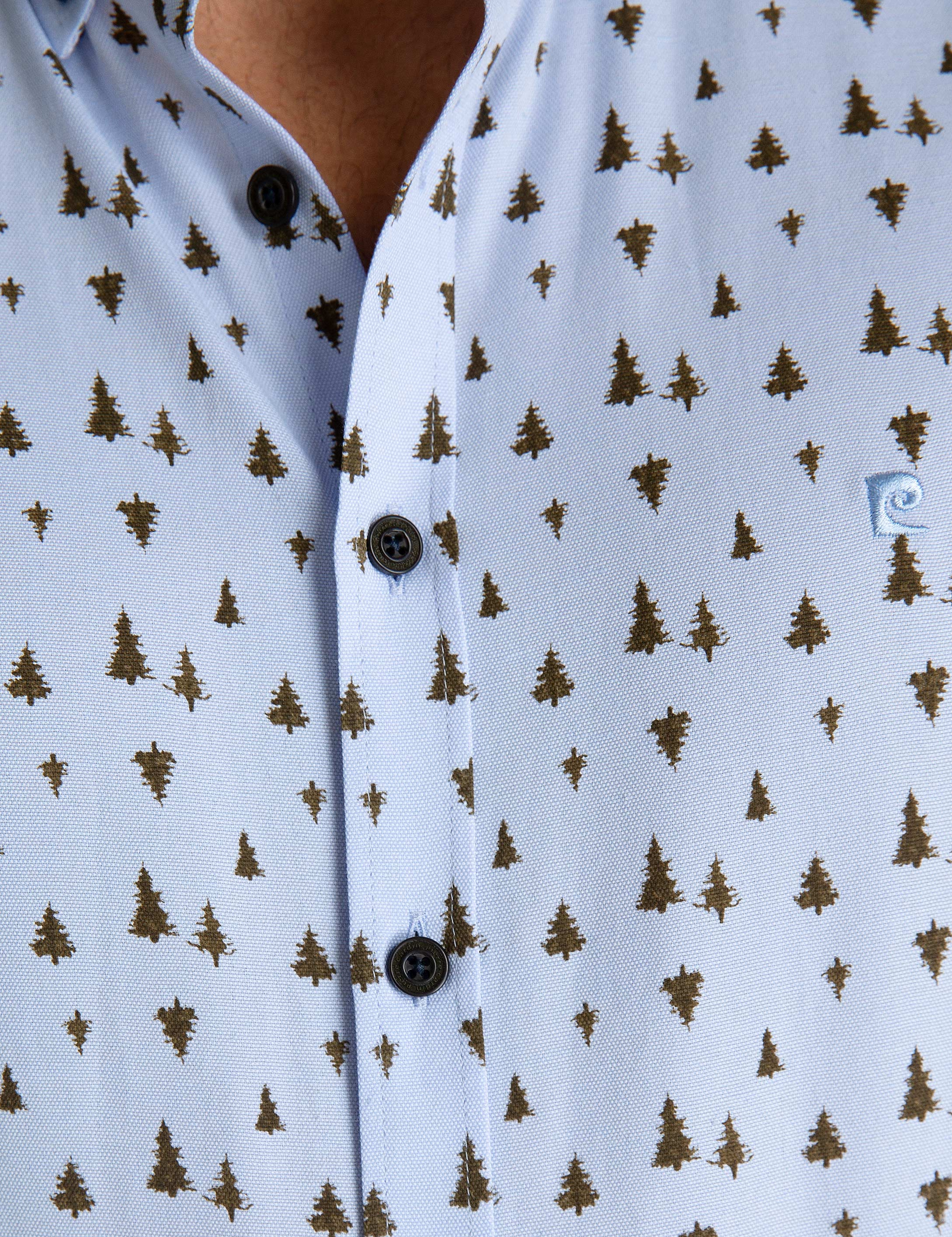 Kahverengi Slim Fit Uzun Kollu Gömlek - Image 4