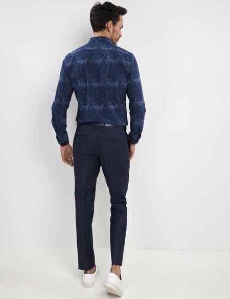 Lacivert Ex. Slim Fit Kumaş Pantolon - 50195245014