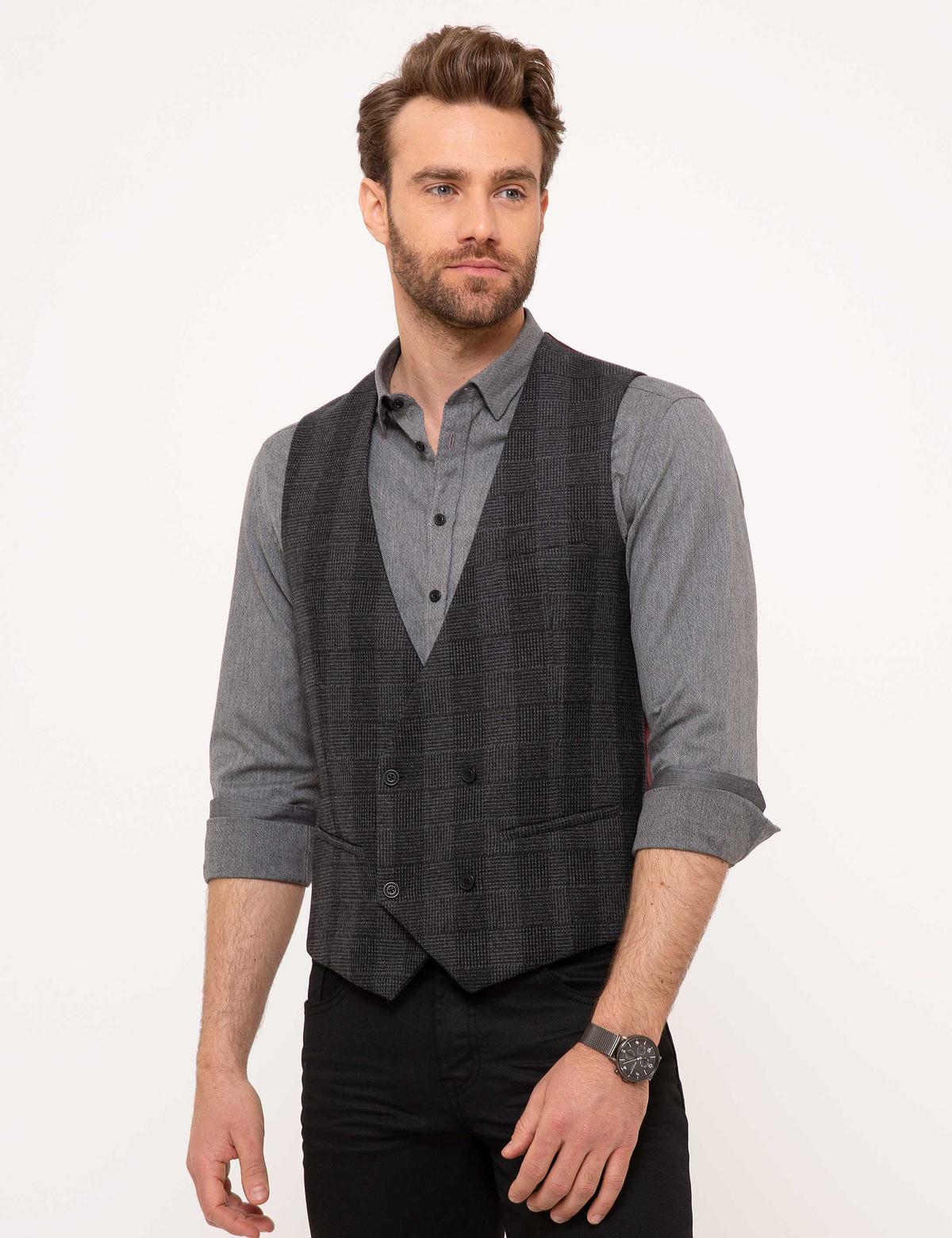 Gri Yelek - 50195488004