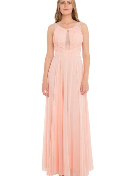 Pembe Dokuma Elbise - 50195560013