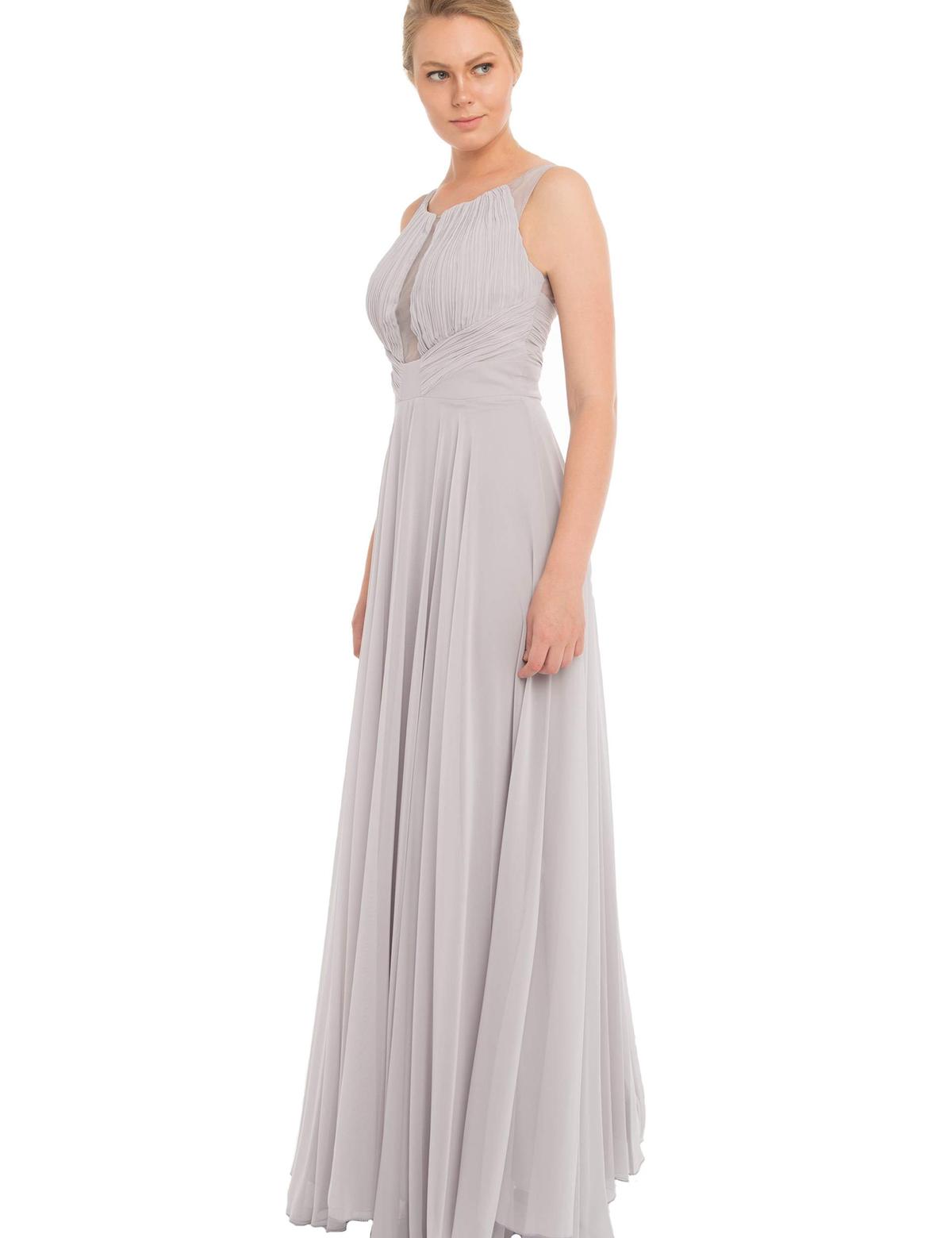 Gri Dokuma Elbise - 50195602008