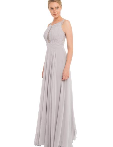 Gri Dokuma Elbise - 50195602008