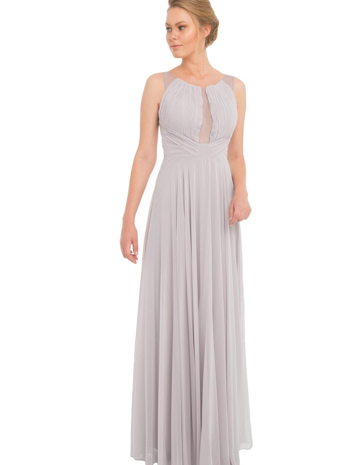 Gri Dokuma Elbise - 50195602008