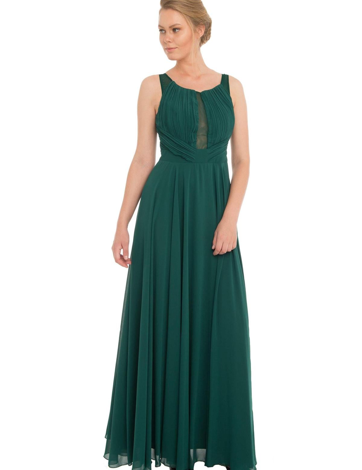 Yeşil Dokuma Elbise - 50195604007