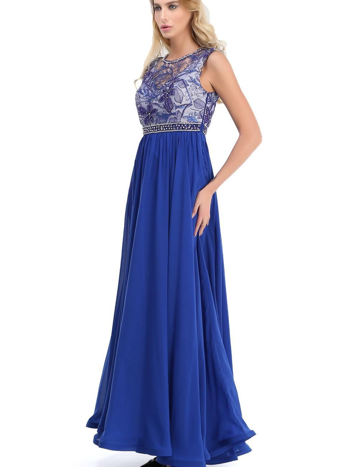 Mavi Dokuma Elbise - 50195612005