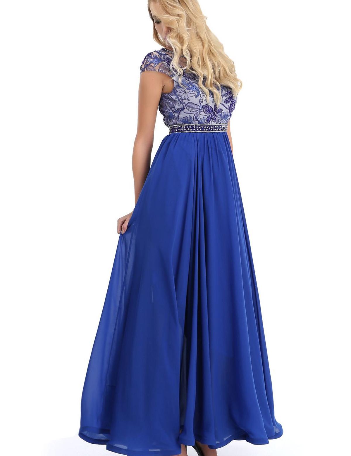 Mavi Dokuma Elbise - 50195612005