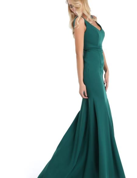 Yeşil Dokuma Elbise - 50195628005