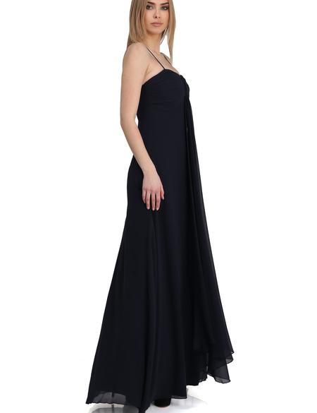 Lacivert Dokuma Elbise - 50195630005