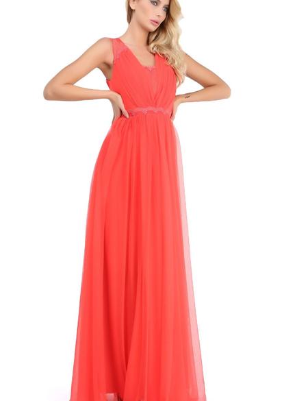 Kırmızı Dokuma Elbise - 50195632004