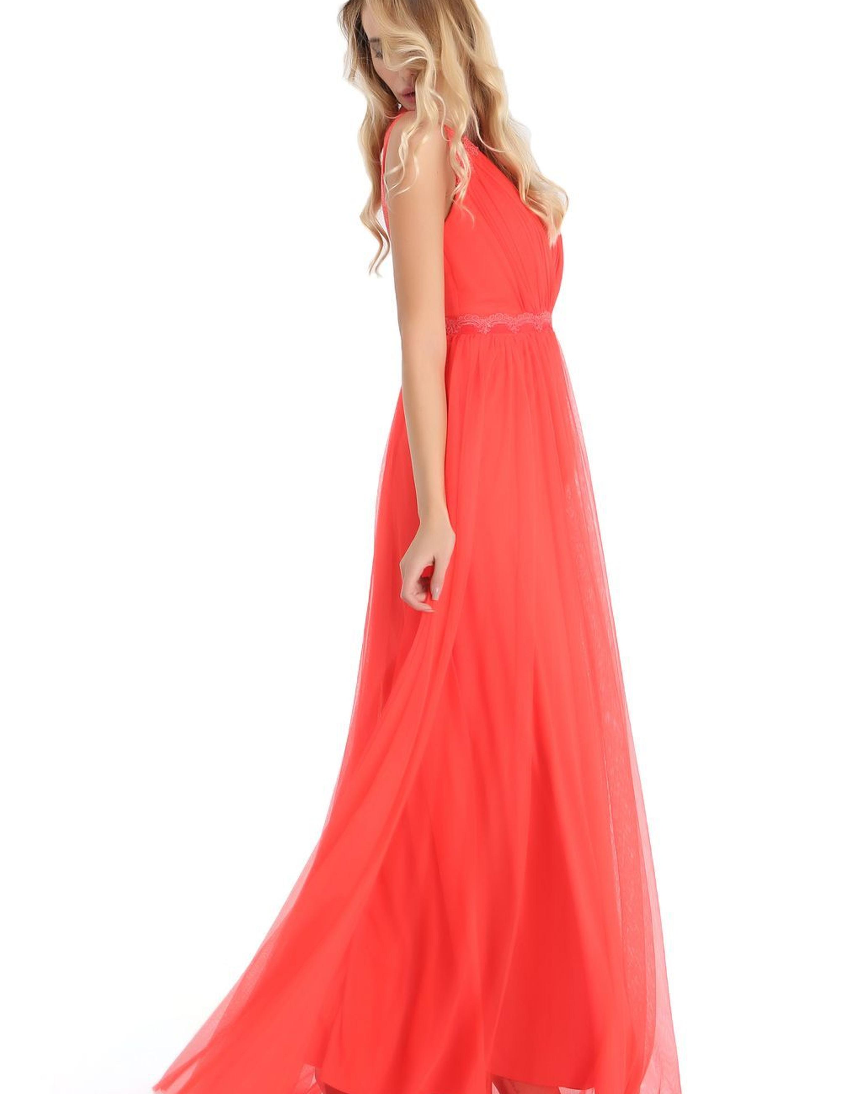 Kırmızı Dokuma Elbise