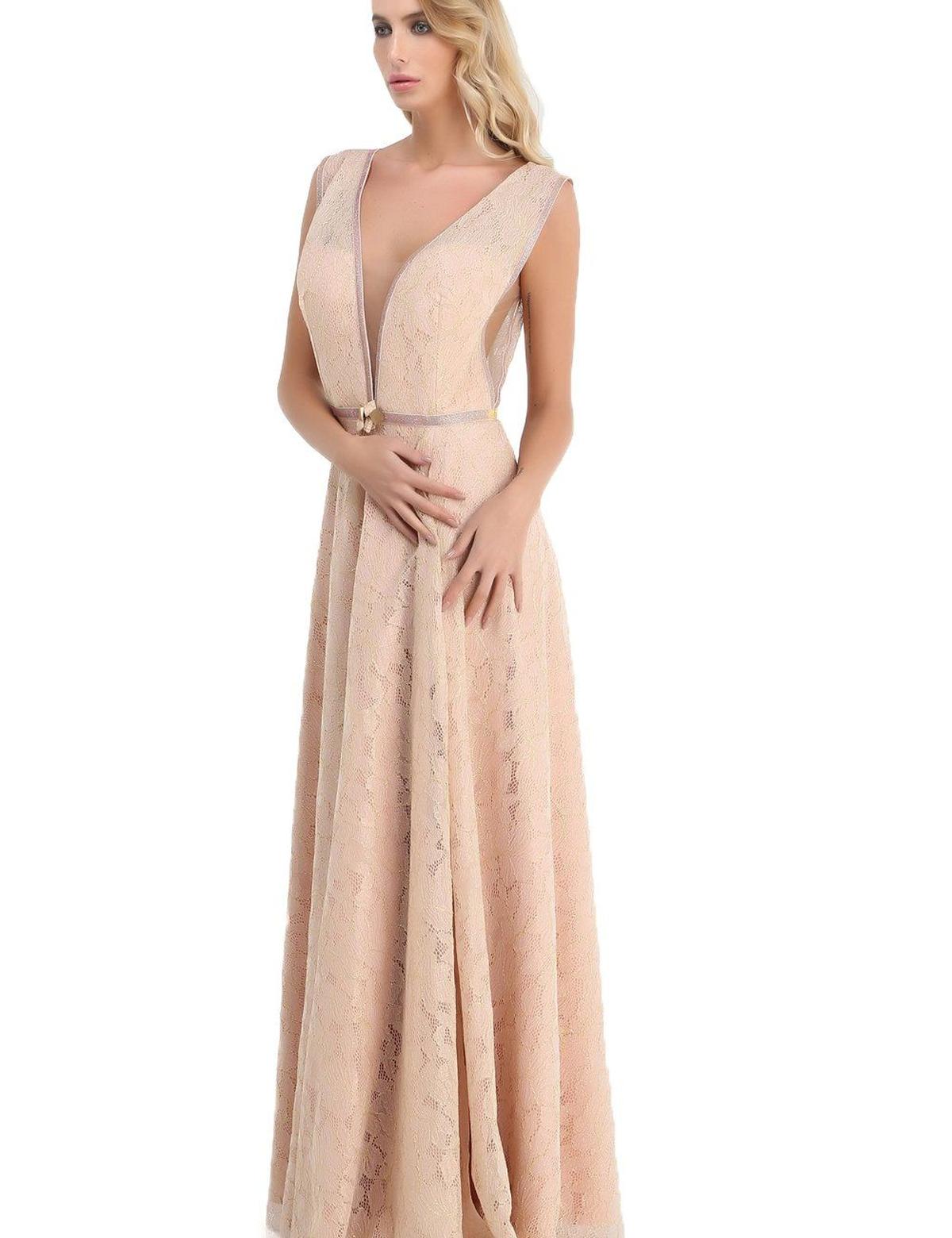 Pembe Dokuma Elbise - 50195635006