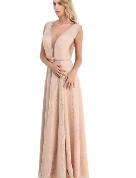 Pembe Dokuma Elbise - 50195635006