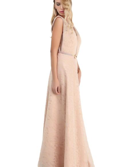 Pembe Dokuma Elbise - 50195635006