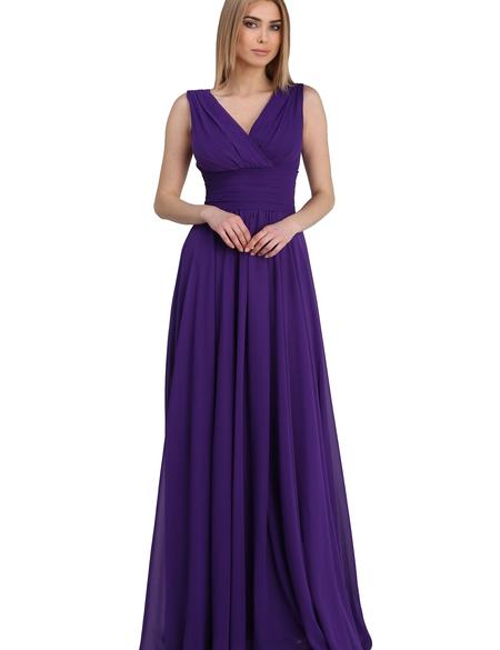 Mor Dokuma Elbise - 50195643005