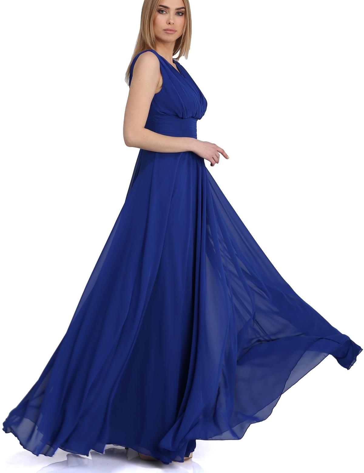 Mavi Dokuma Elbise - 50195644004