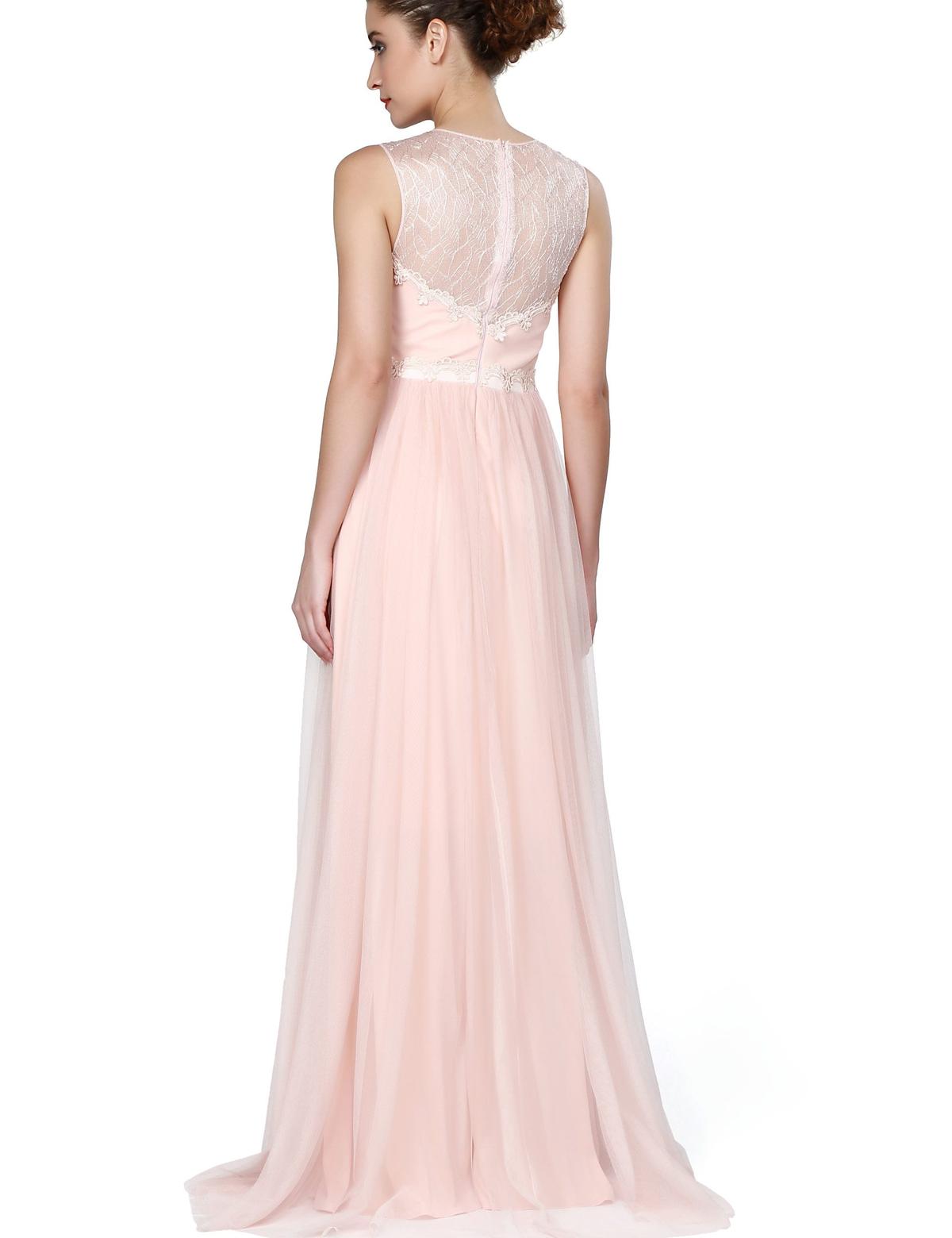 Pembe Dokuma Elbise - 50195647002