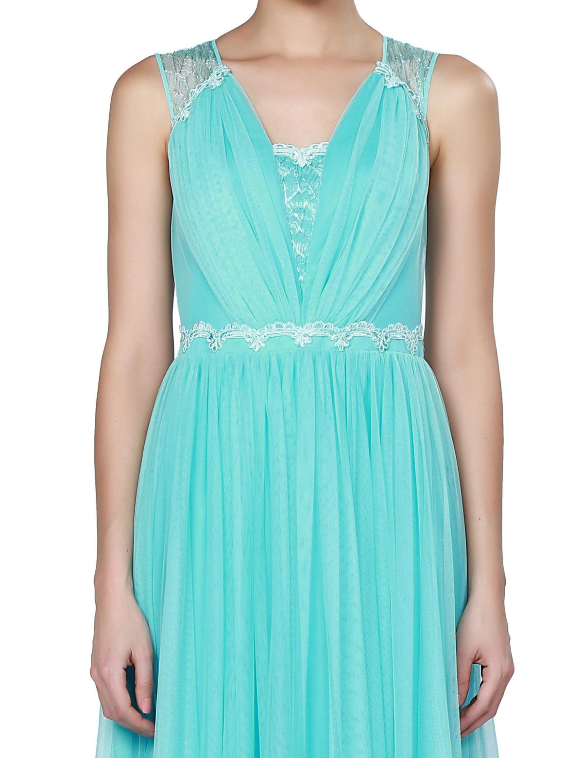 Yeşil Dokuma Elbise - 50195648002