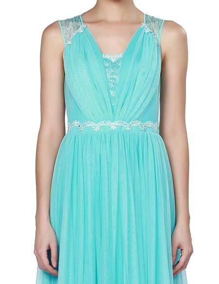 Yeşil Dokuma Elbise - 50195648002