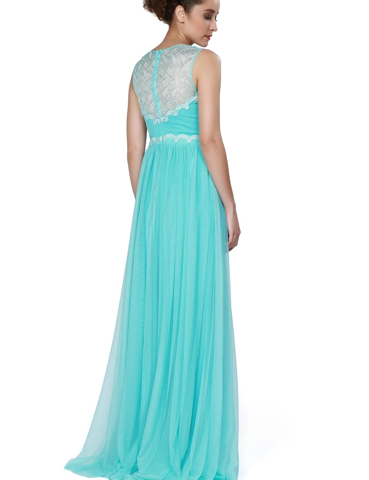 Yeşil Dokuma Elbise - 50195648002