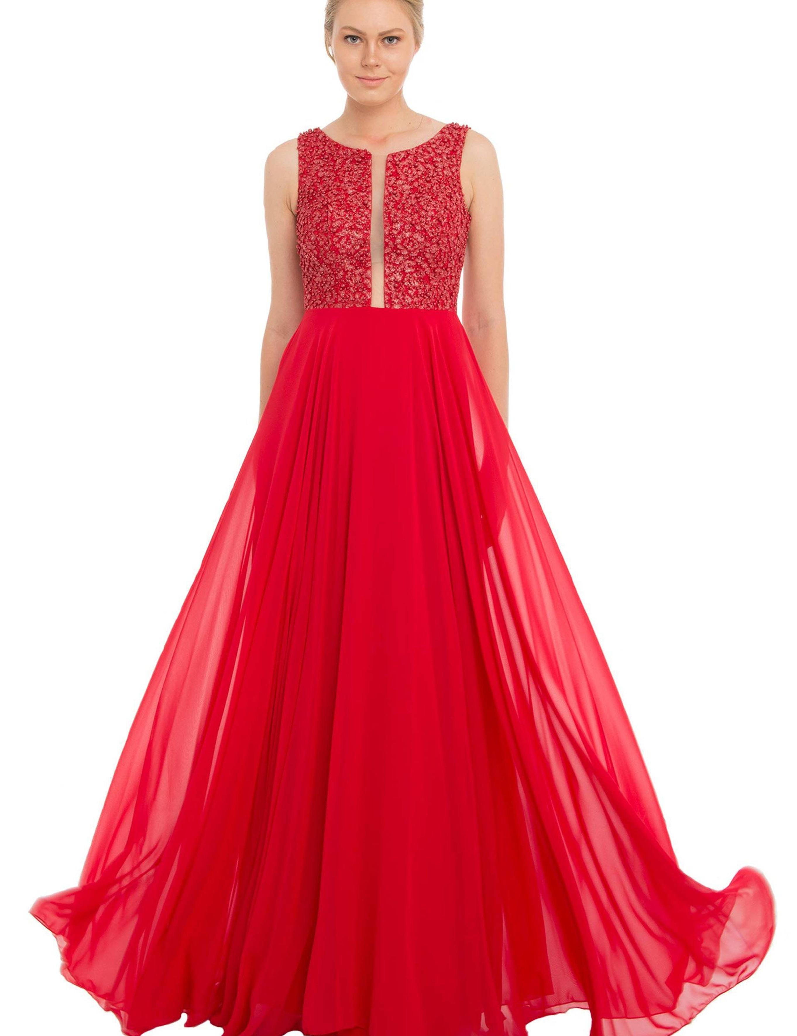 Kırmızı Dokuma Elbise