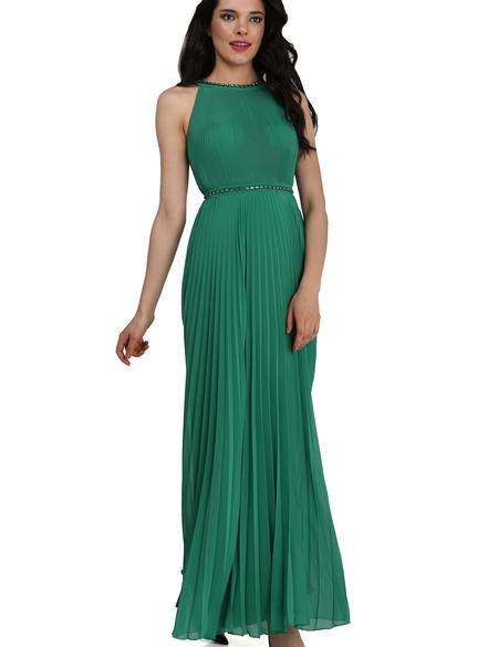 Yeşil Dokuma Elbise - 50195660005