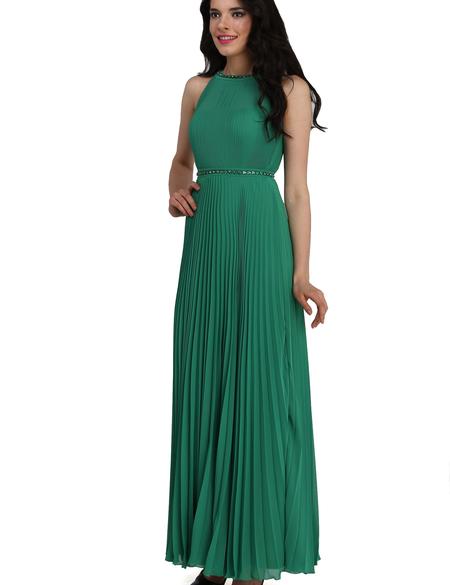 Yeşil Dokuma Elbise - 50195660005