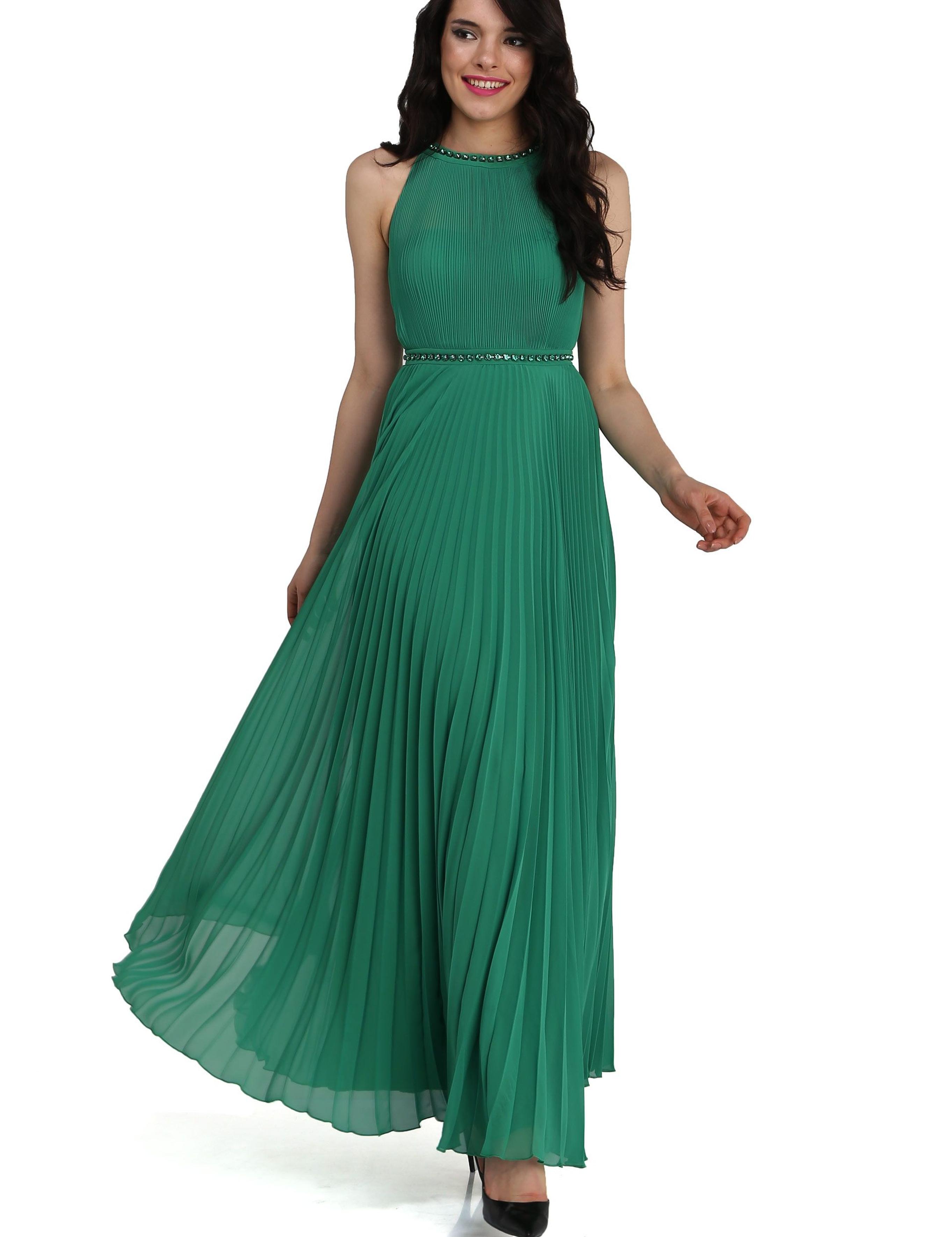 Yeşil Dokuma Elbise