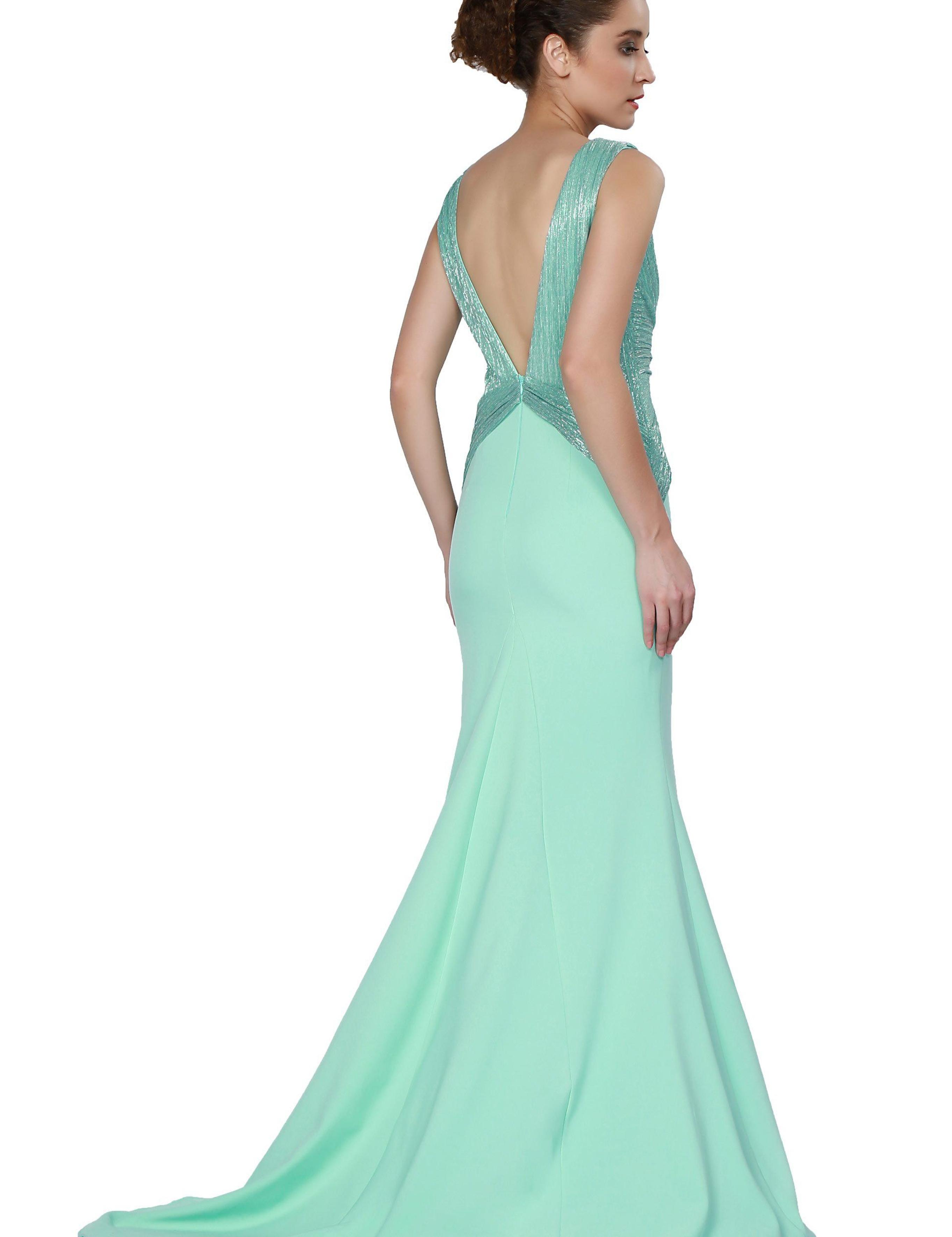 Yeşil Dokuma Elbise