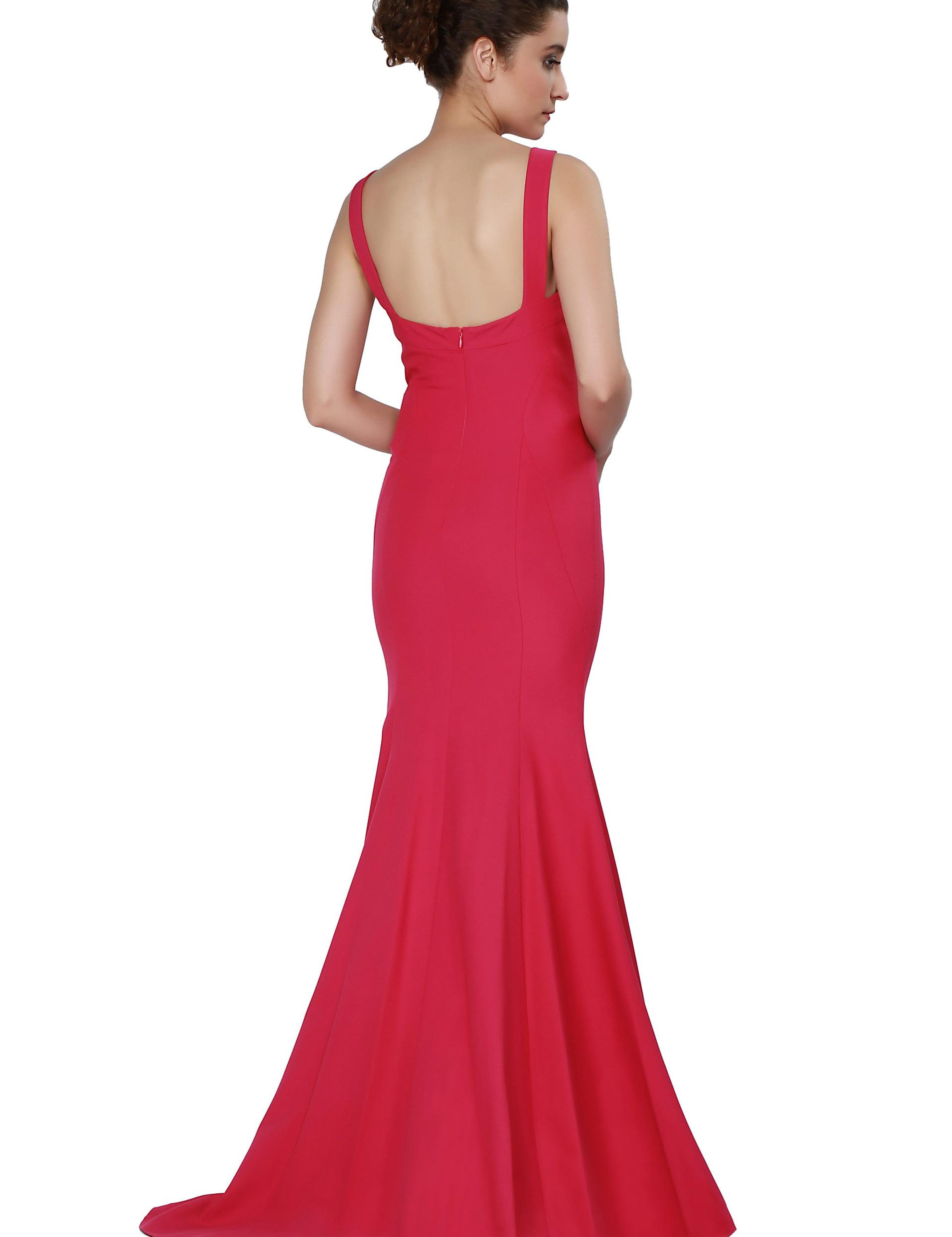 Kırmızı Dokuma Elbise