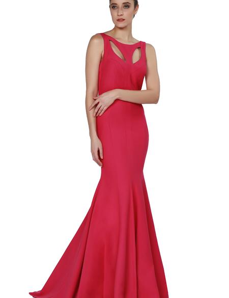 Kırmızı Dokuma Elbise - 50195663008