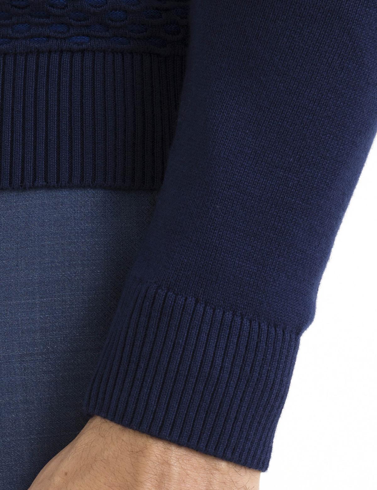 Lacivert Slim Fit Triko Kazak - 50195744011