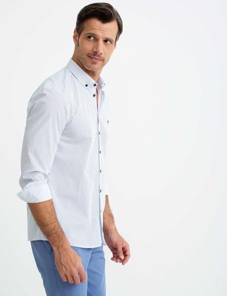 Slim Beyaz Gömlek - 50198146007