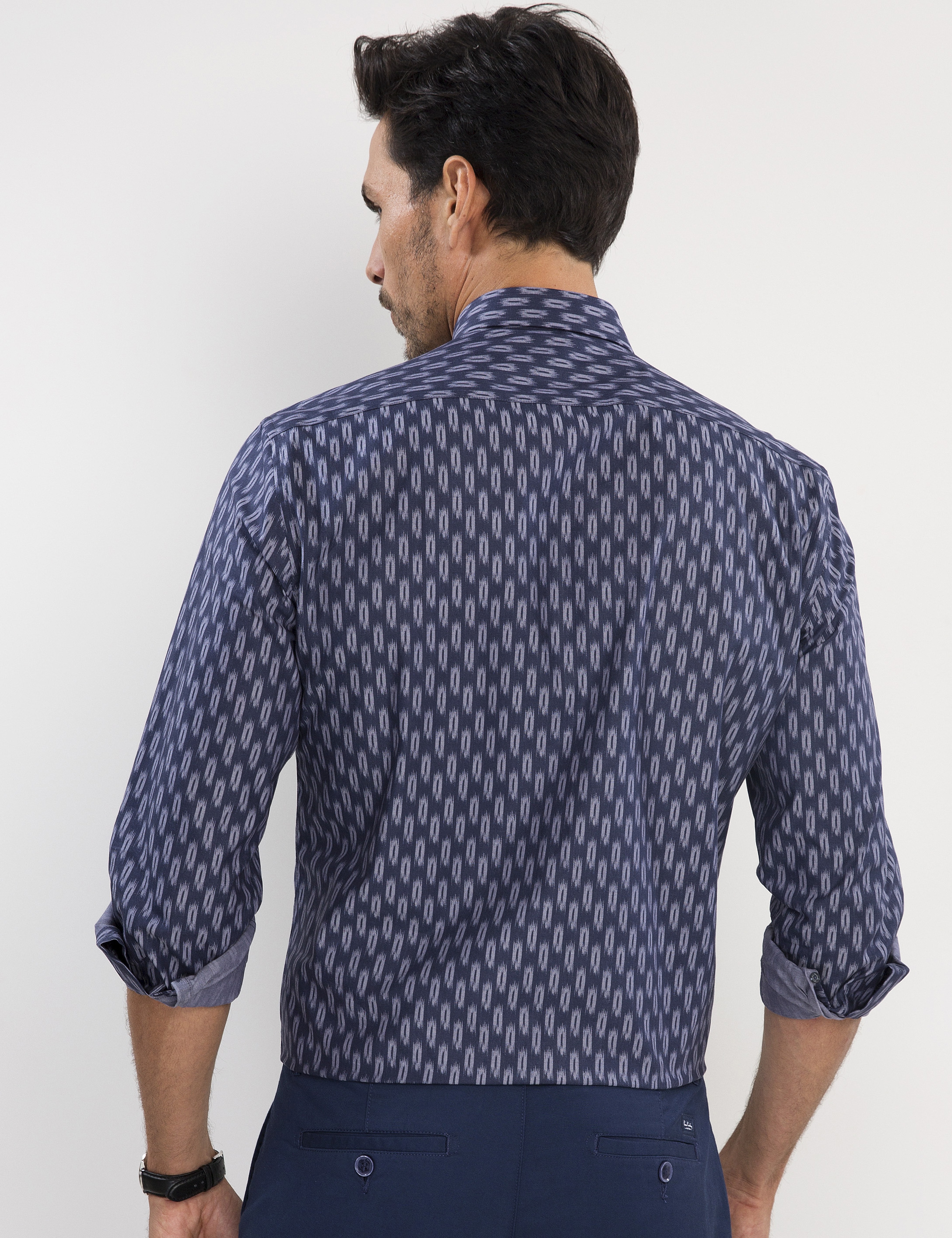 Lacivert Slim Fit Gömlek - Image 2