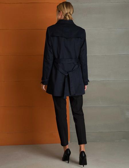 Lacivert Slim Fit Trençkot - 50198757011