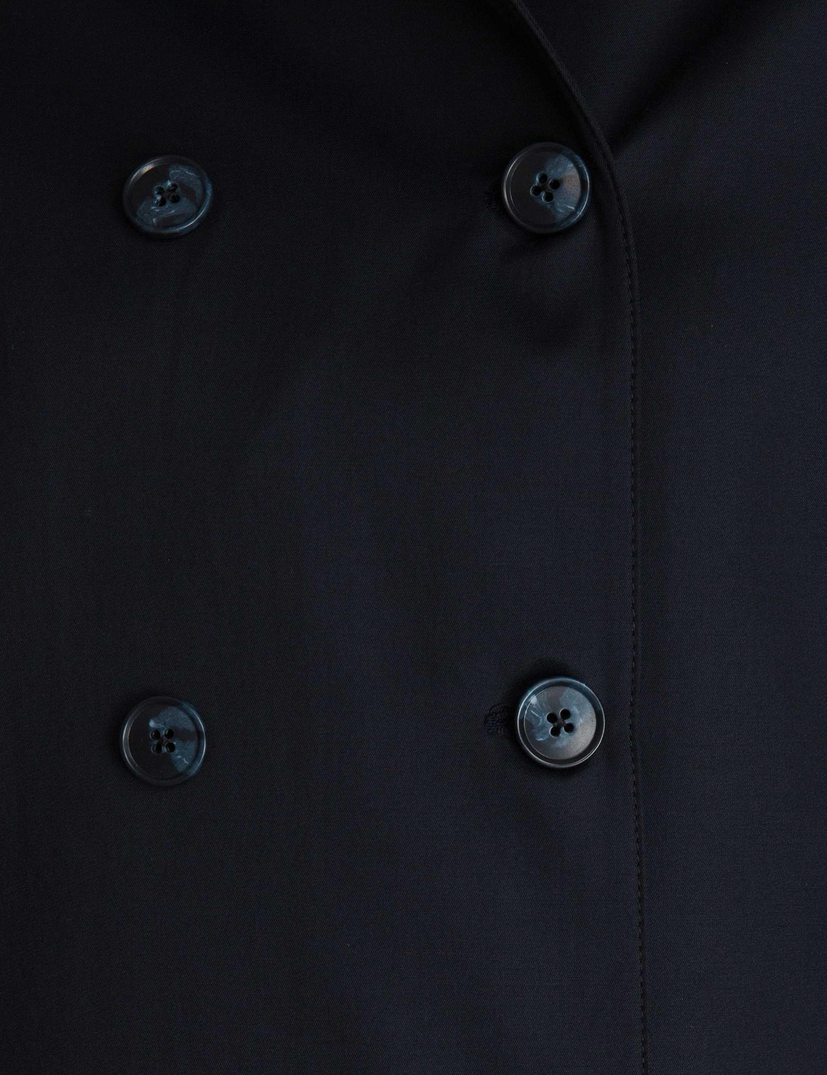 Lacivert Slim Fit Trençkot